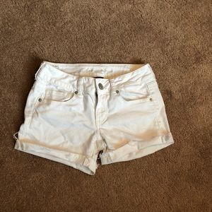 White American Eagle Stretch Shorts